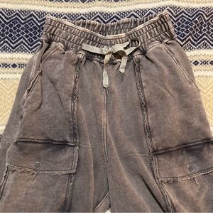 FREE PEOPLE MOVEMENT Wide Leg Cargo Lounge Pants